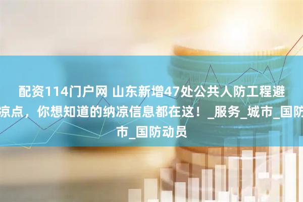 配资114门户网 山东新增47处公共人防工程避暑纳凉点，你想知道的纳凉信息都在这！_服务_城市_国防动员